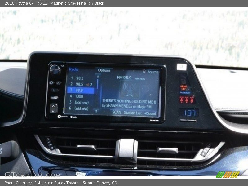 Magnetic Gray Metallic / Black 2018 Toyota C-HR XLE