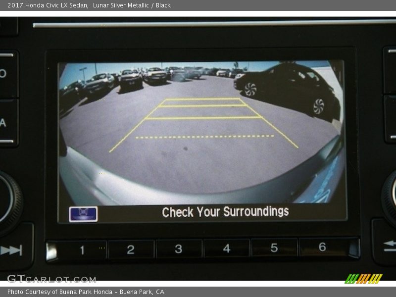Lunar Silver Metallic / Black 2017 Honda Civic LX Sedan
