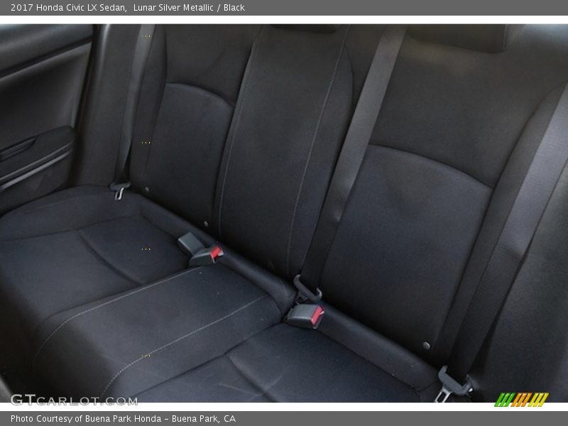 Lunar Silver Metallic / Black 2017 Honda Civic LX Sedan