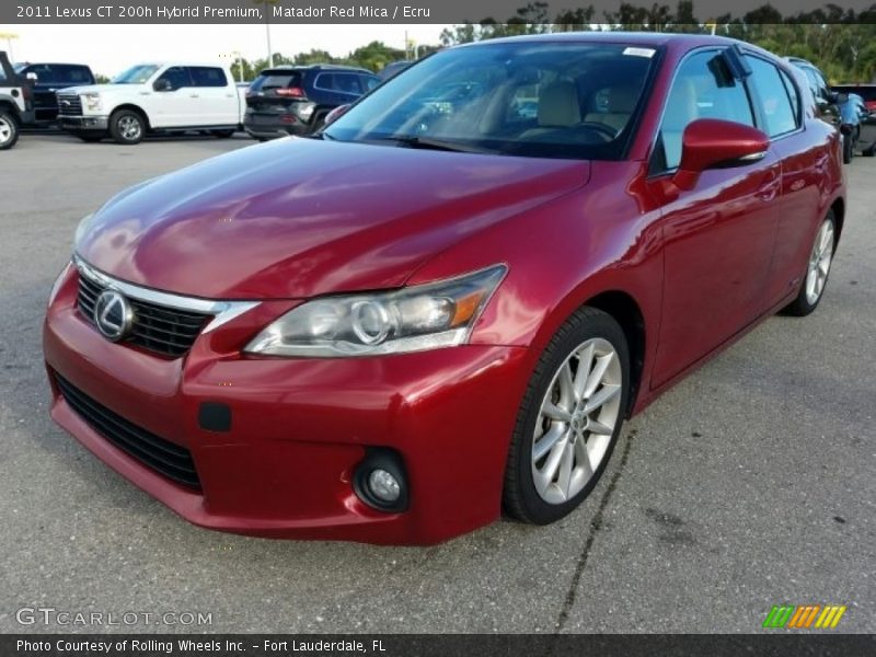 Matador Red Mica / Ecru 2011 Lexus CT 200h Hybrid Premium