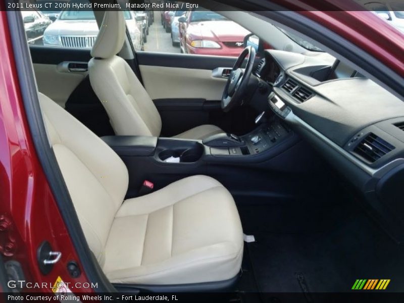 Matador Red Mica / Ecru 2011 Lexus CT 200h Hybrid Premium