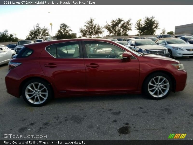 Matador Red Mica / Ecru 2011 Lexus CT 200h Hybrid Premium