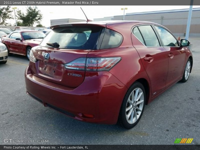 Matador Red Mica / Ecru 2011 Lexus CT 200h Hybrid Premium