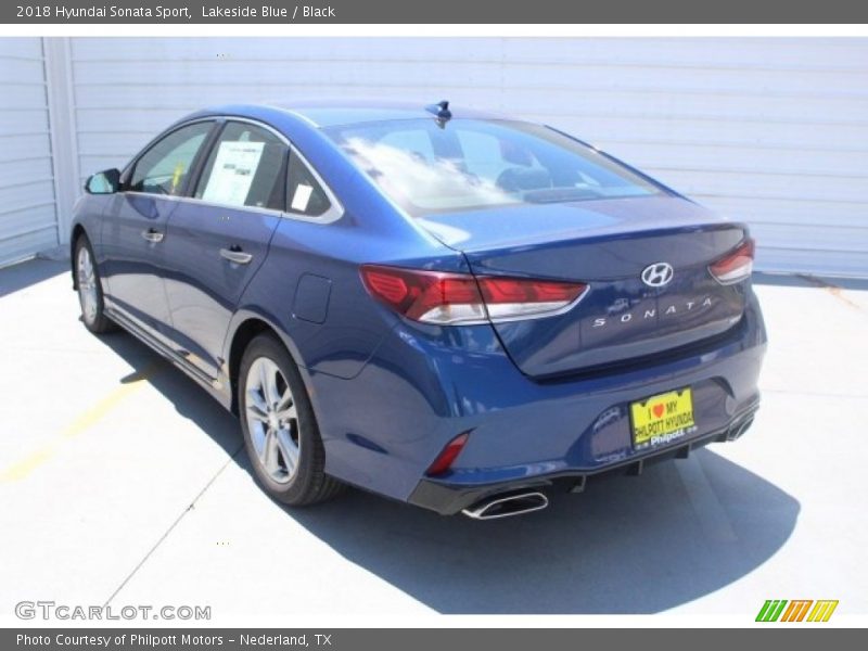 Lakeside Blue / Black 2018 Hyundai Sonata Sport