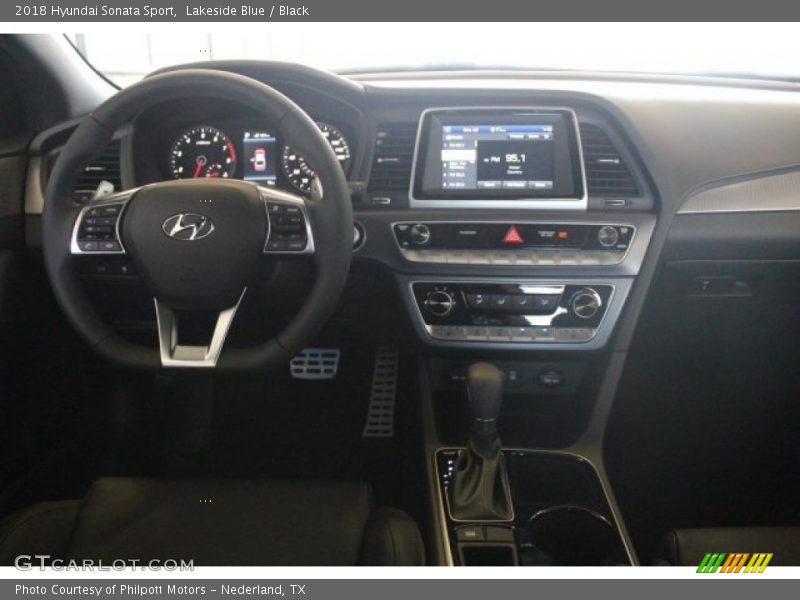 Lakeside Blue / Black 2018 Hyundai Sonata Sport