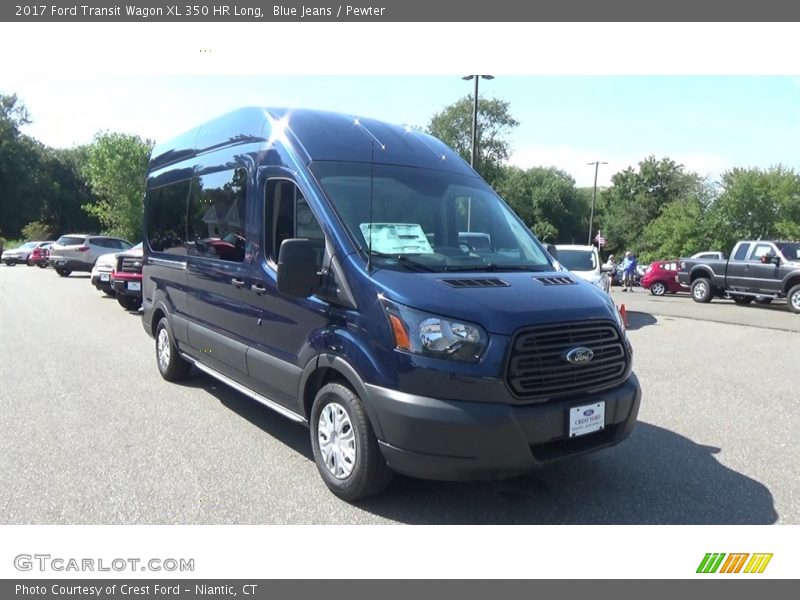 Blue Jeans / Pewter 2017 Ford Transit Wagon XL 350 HR Long