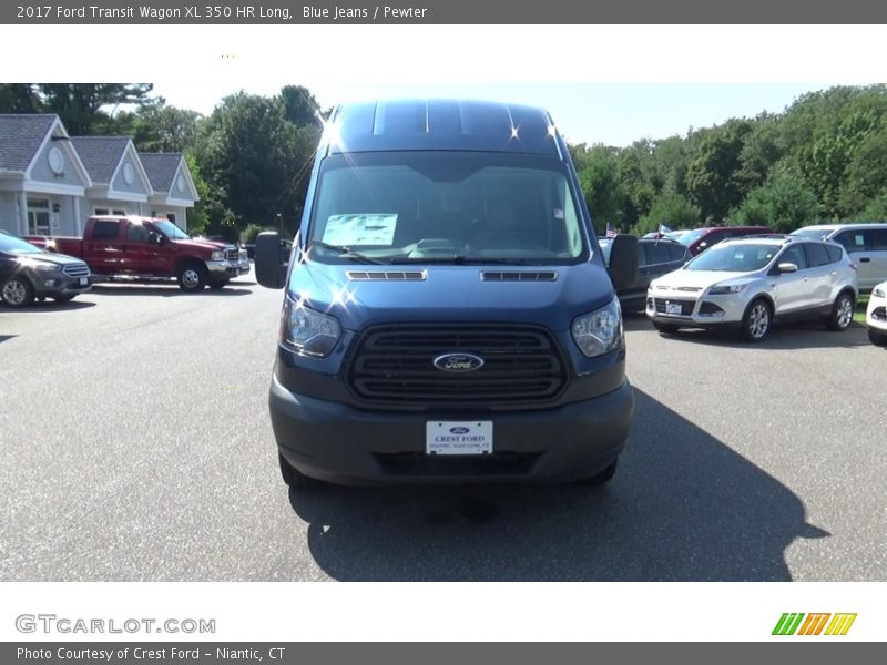 Blue Jeans / Pewter 2017 Ford Transit Wagon XL 350 HR Long