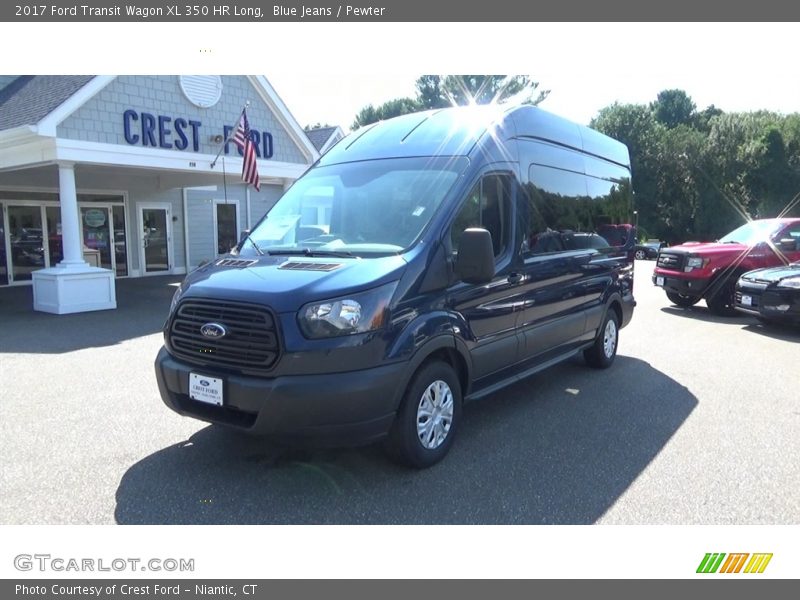 Blue Jeans / Pewter 2017 Ford Transit Wagon XL 350 HR Long