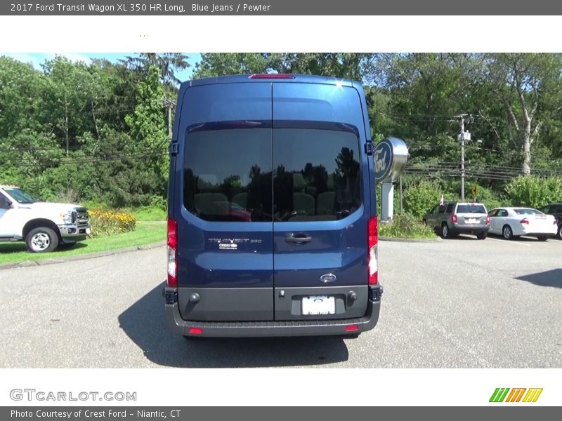 Blue Jeans / Pewter 2017 Ford Transit Wagon XL 350 HR Long