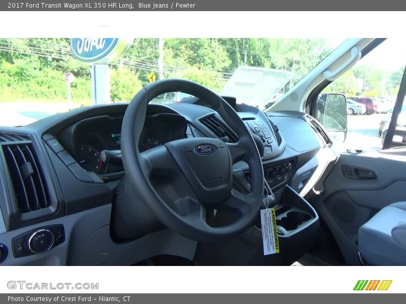 Blue Jeans / Pewter 2017 Ford Transit Wagon XL 350 HR Long