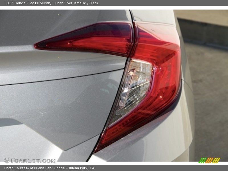 Lunar Silver Metallic / Black 2017 Honda Civic LX Sedan