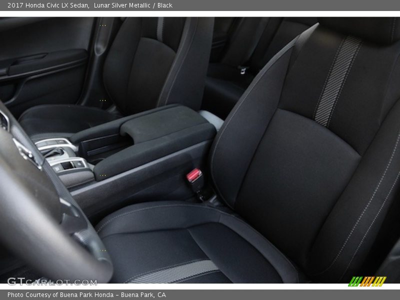Lunar Silver Metallic / Black 2017 Honda Civic LX Sedan
