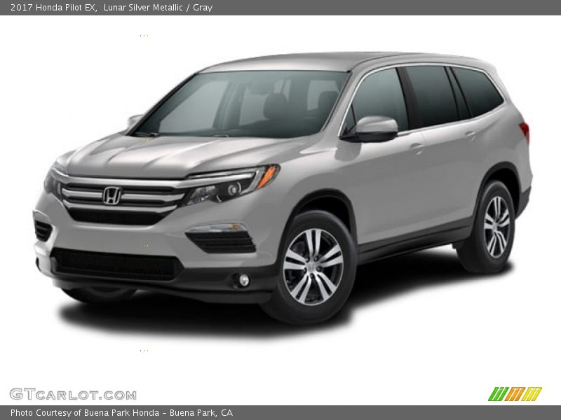 Lunar Silver Metallic / Gray 2017 Honda Pilot EX