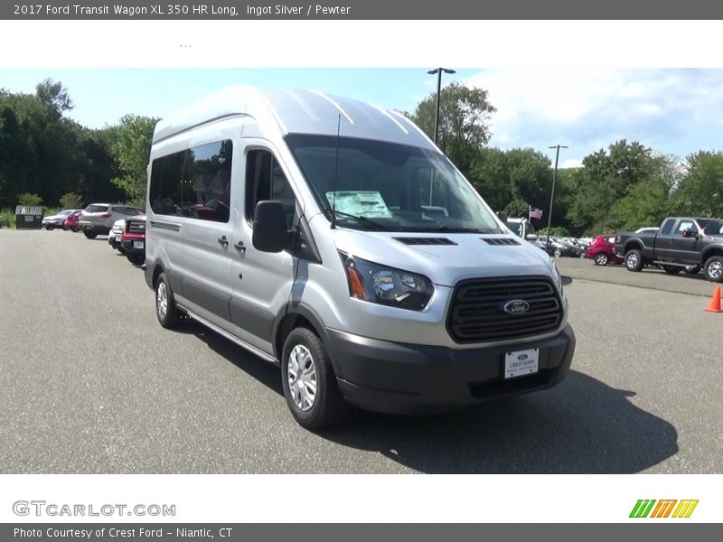 Ingot Silver / Pewter 2017 Ford Transit Wagon XL 350 HR Long