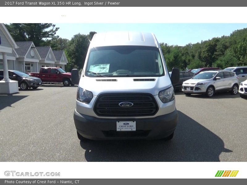 Ingot Silver / Pewter 2017 Ford Transit Wagon XL 350 HR Long