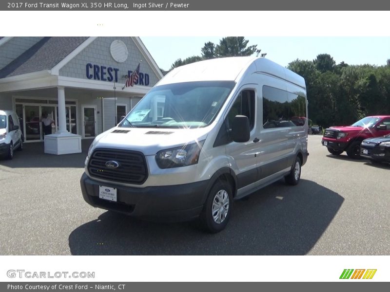 Ingot Silver / Pewter 2017 Ford Transit Wagon XL 350 HR Long