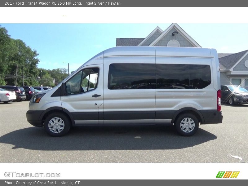 Ingot Silver / Pewter 2017 Ford Transit Wagon XL 350 HR Long