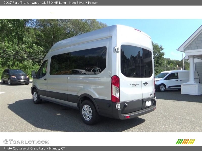 Ingot Silver / Pewter 2017 Ford Transit Wagon XL 350 HR Long
