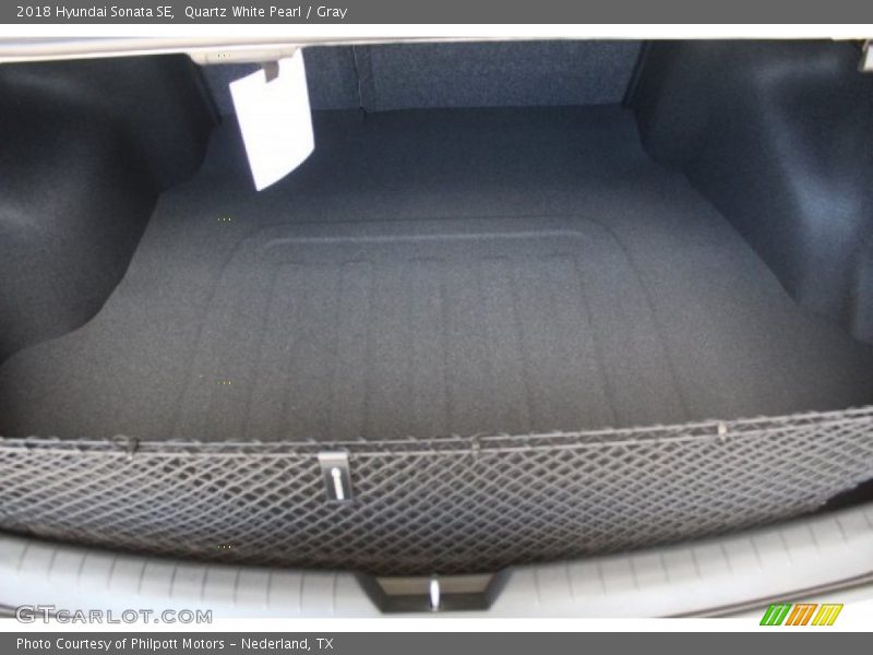 Quartz White Pearl / Gray 2018 Hyundai Sonata SE