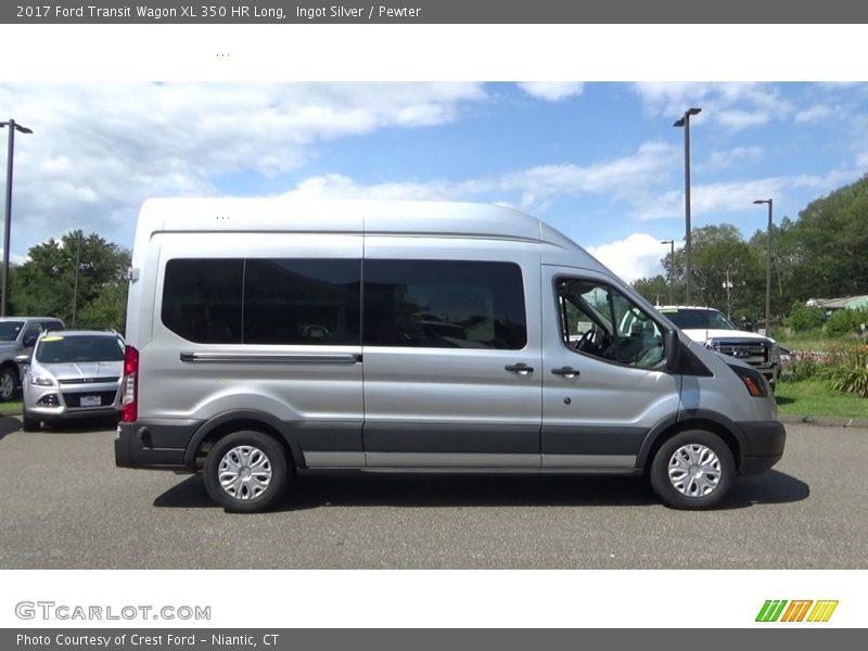 Ingot Silver / Pewter 2017 Ford Transit Wagon XL 350 HR Long