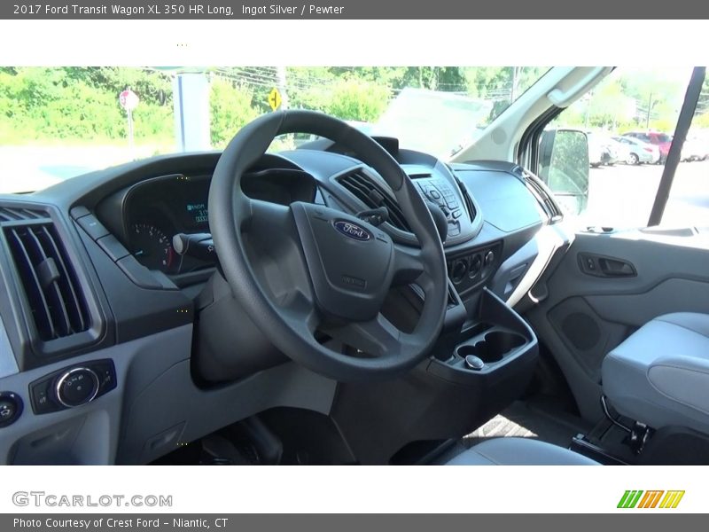 Ingot Silver / Pewter 2017 Ford Transit Wagon XL 350 HR Long