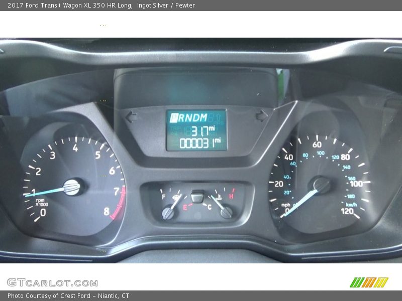 Ingot Silver / Pewter 2017 Ford Transit Wagon XL 350 HR Long