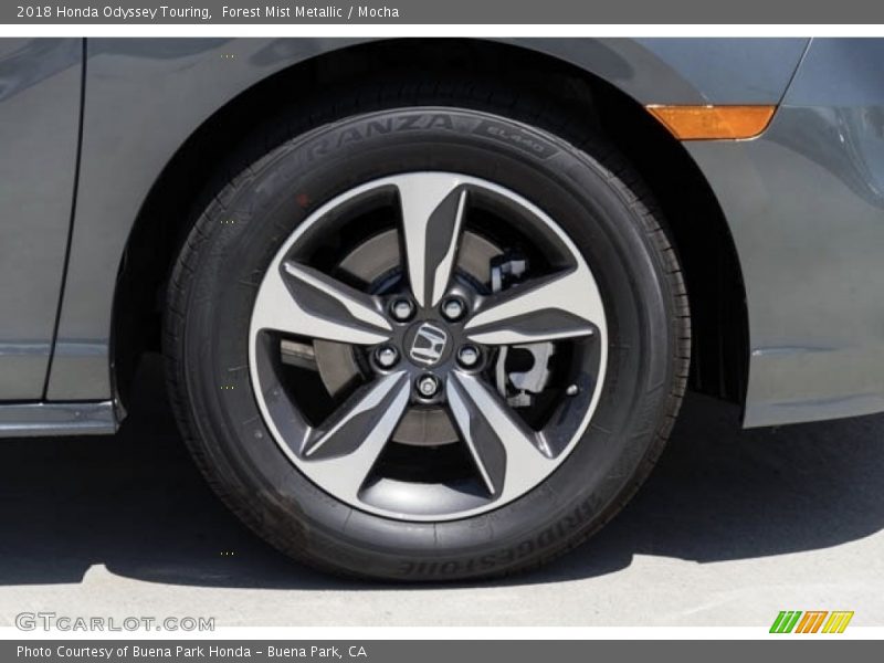 Forest Mist Metallic / Mocha 2018 Honda Odyssey Touring