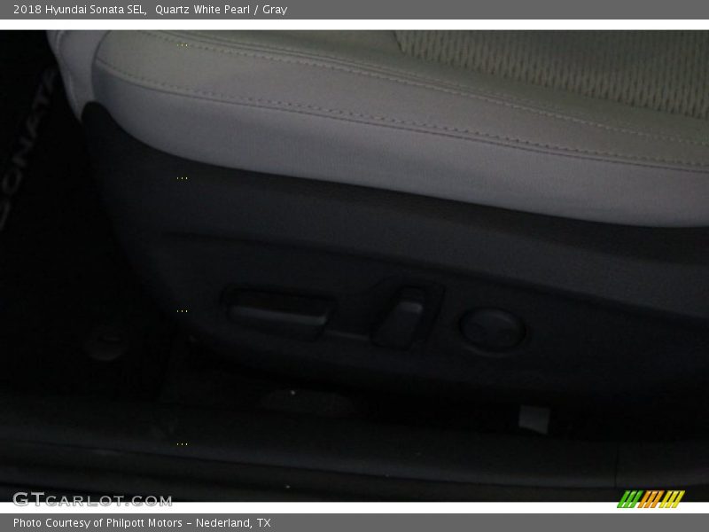 Quartz White Pearl / Gray 2018 Hyundai Sonata SEL