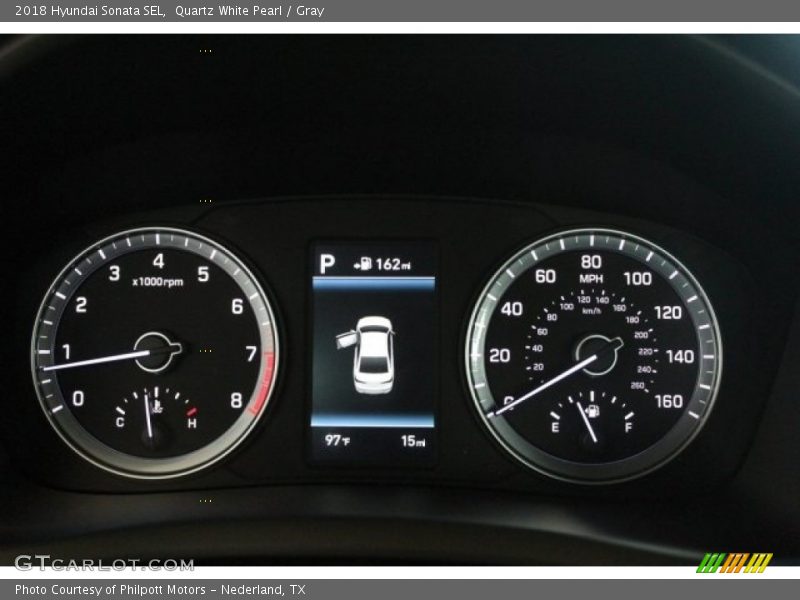 Quartz White Pearl / Gray 2018 Hyundai Sonata SEL