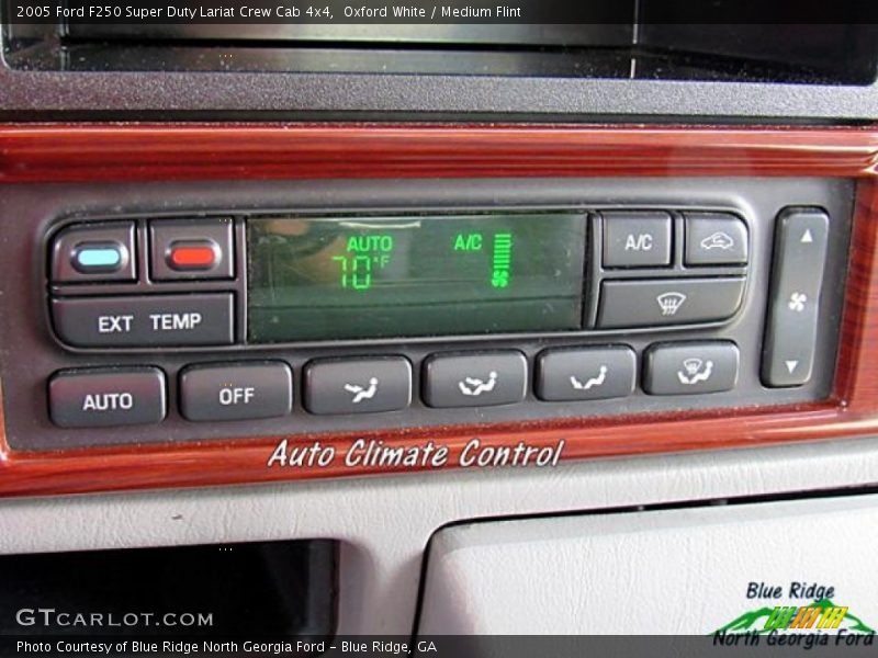Oxford White / Medium Flint 2005 Ford F250 Super Duty Lariat Crew Cab 4x4