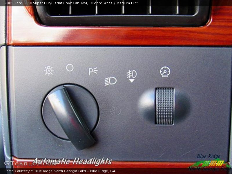 Oxford White / Medium Flint 2005 Ford F250 Super Duty Lariat Crew Cab 4x4