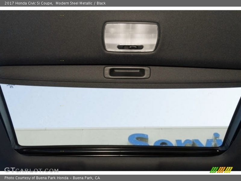 Modern Steel Metallic / Black 2017 Honda Civic Si Coupe