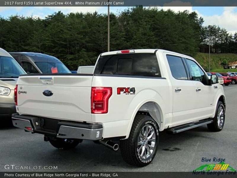 White Platinum / Light Camel 2017 Ford F150 Lariat SuperCrew 4X4