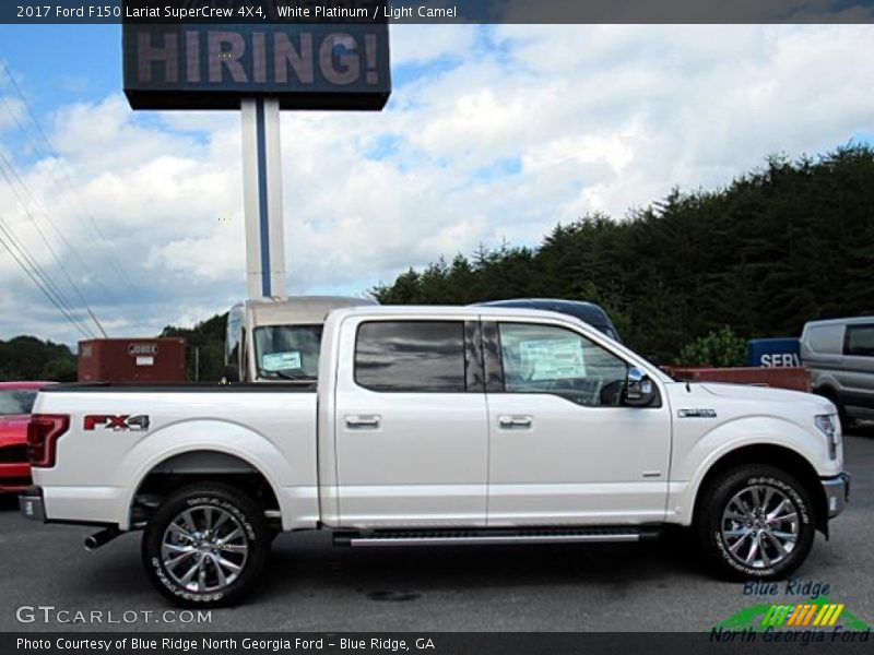 White Platinum / Light Camel 2017 Ford F150 Lariat SuperCrew 4X4