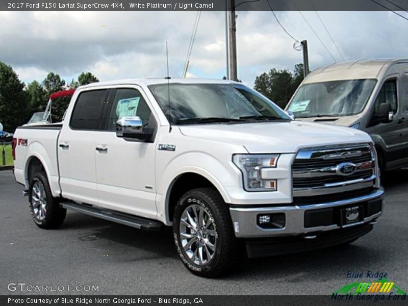 White Platinum / Light Camel 2017 Ford F150 Lariat SuperCrew 4X4
