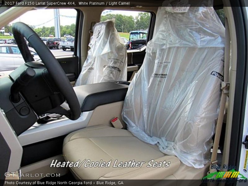 White Platinum / Light Camel 2017 Ford F150 Lariat SuperCrew 4X4