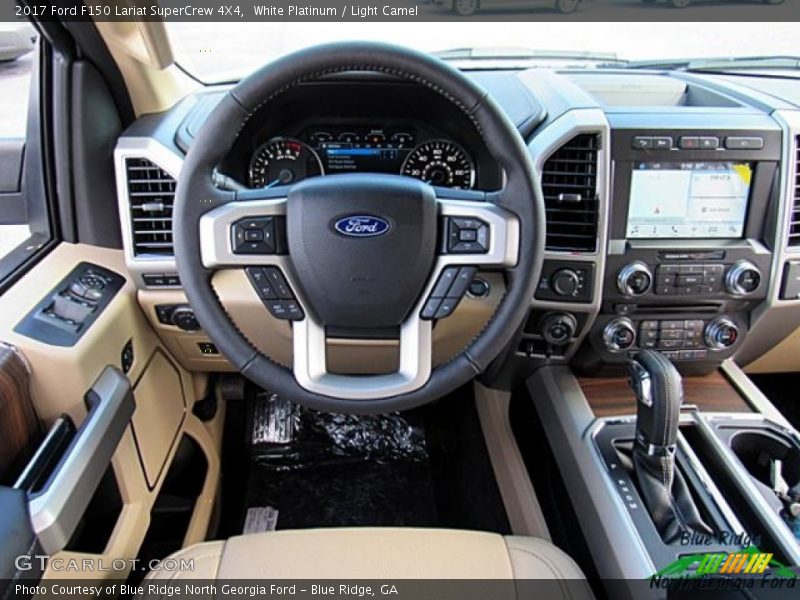 White Platinum / Light Camel 2017 Ford F150 Lariat SuperCrew 4X4