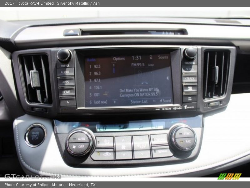 Silver Sky Metallic / Ash 2017 Toyota RAV4 Limited