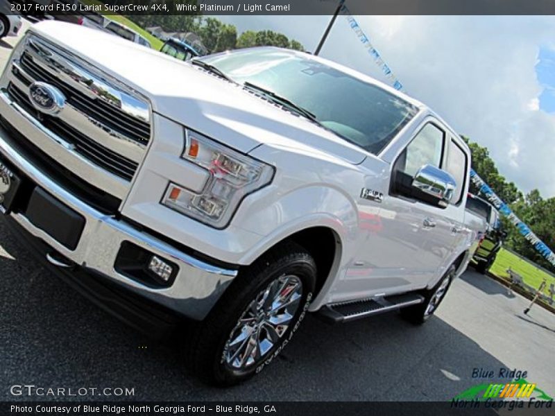 White Platinum / Light Camel 2017 Ford F150 Lariat SuperCrew 4X4
