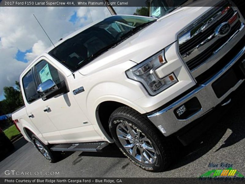 White Platinum / Light Camel 2017 Ford F150 Lariat SuperCrew 4X4