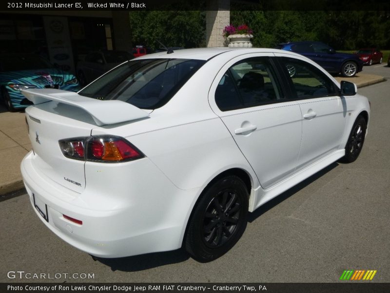 Wicked White / Black 2012 Mitsubishi Lancer ES