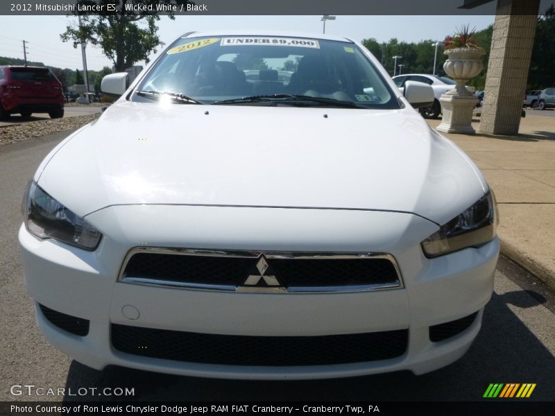 Wicked White / Black 2012 Mitsubishi Lancer ES