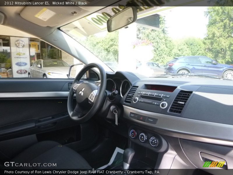 Wicked White / Black 2012 Mitsubishi Lancer ES