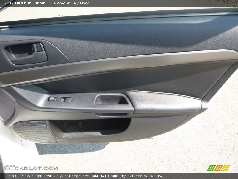 Wicked White / Black 2012 Mitsubishi Lancer ES