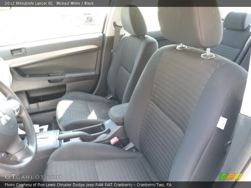 Wicked White / Black 2012 Mitsubishi Lancer ES