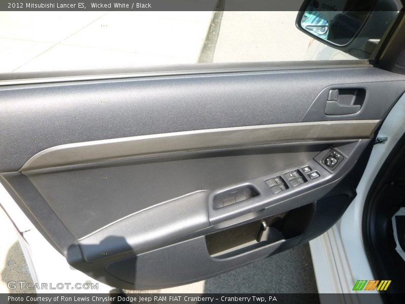 Wicked White / Black 2012 Mitsubishi Lancer ES