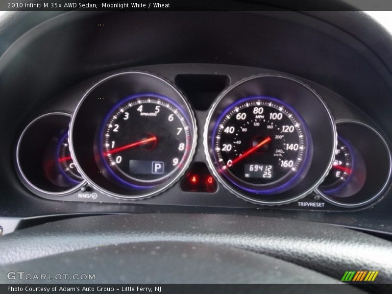 Moonlight White / Wheat 2010 Infiniti M 35x AWD Sedan