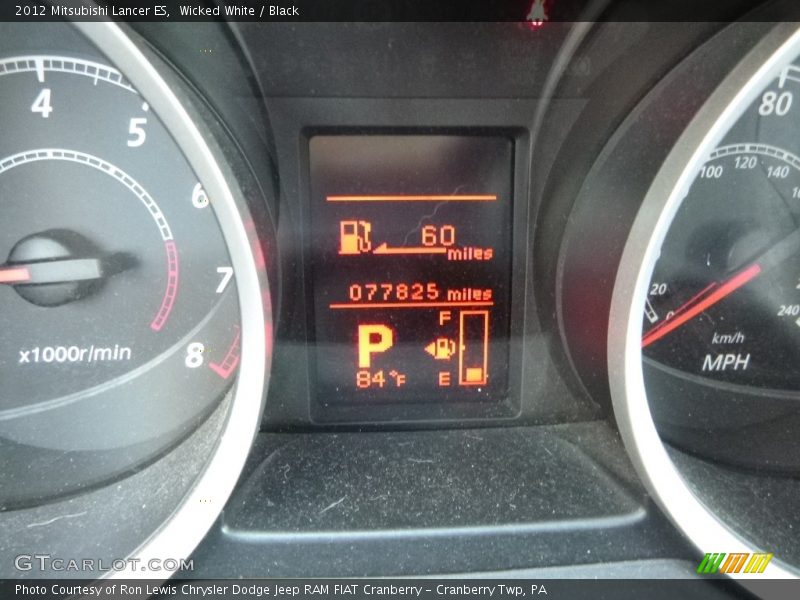 Wicked White / Black 2012 Mitsubishi Lancer ES
