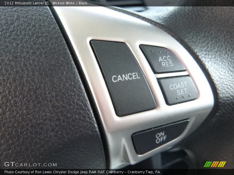 Wicked White / Black 2012 Mitsubishi Lancer ES
