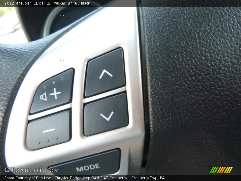 Wicked White / Black 2012 Mitsubishi Lancer ES